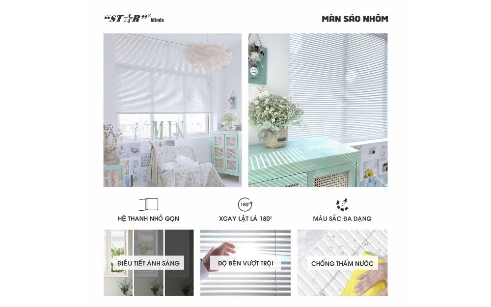 Màn sáo nhôm có nhiều công năng