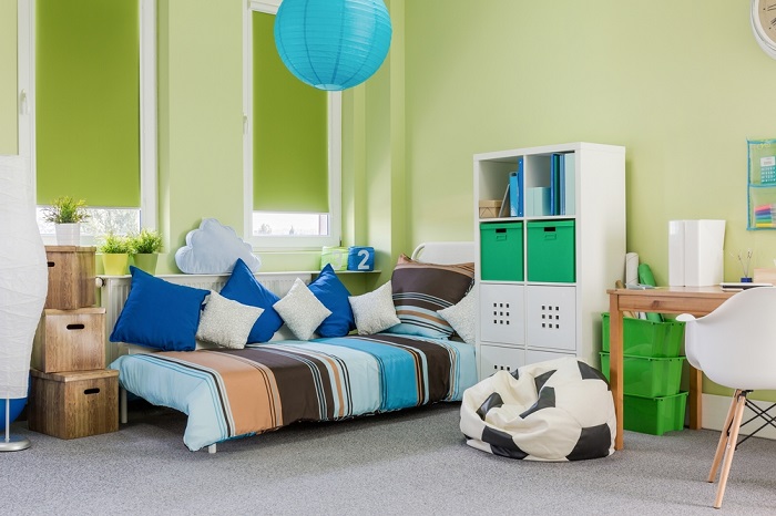 Nội thất xanh lá tươi mới