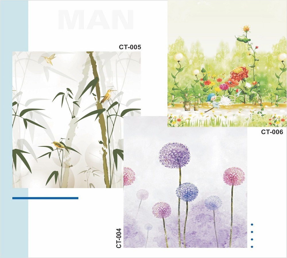 Màn cuốn tranh bông hoa