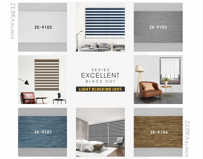 Bộ sưu tập vải Excellent Blackout dành cho màn cầu vồng