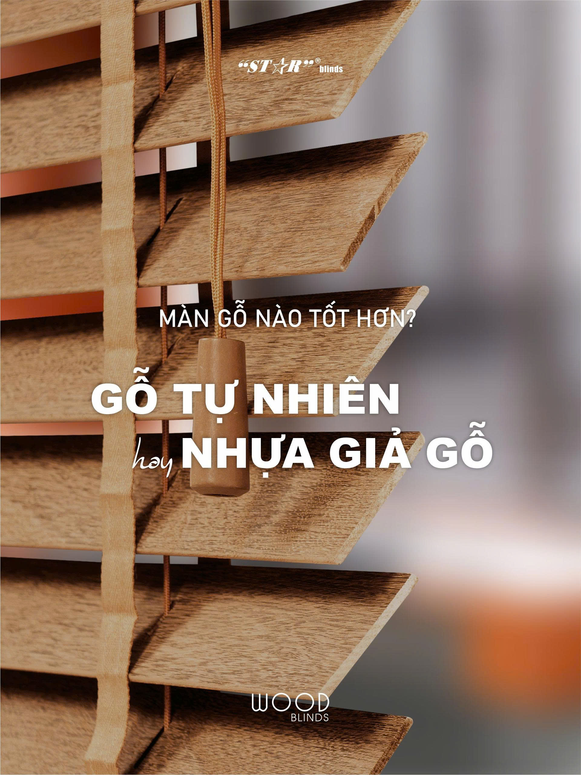 NÊN CHỌN MÀN SÁO GỖ NÀO? GỖ TỰ NHIÊN HAY NHỰA GIẢ GỖ?