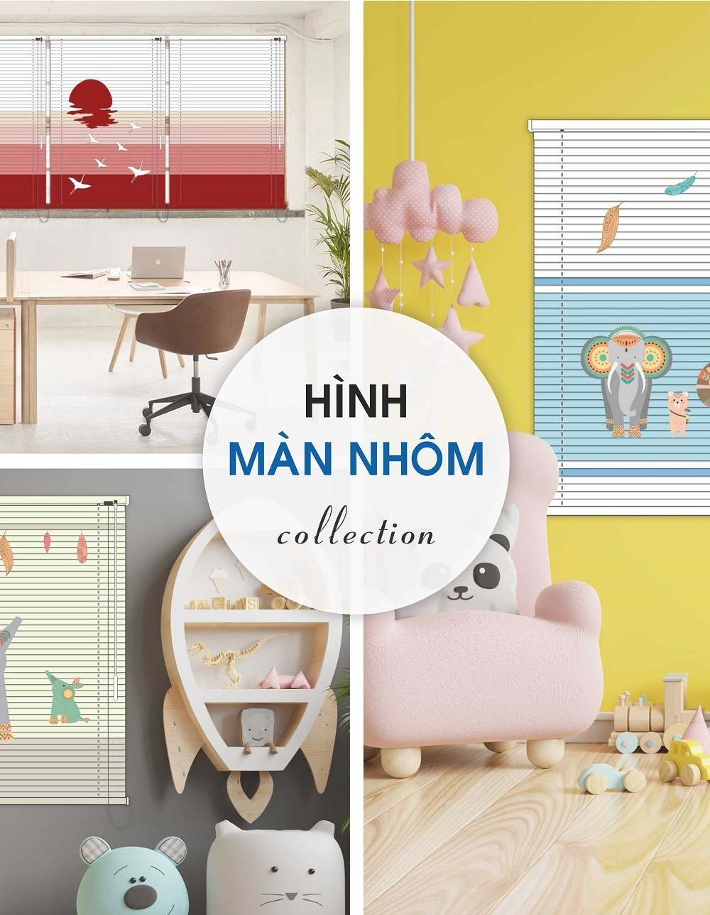 BST hình màn nhôm phong phú cho không gian sống hiện đại