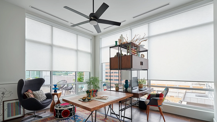 Màn cuốn lưới cho cửa kính lớn