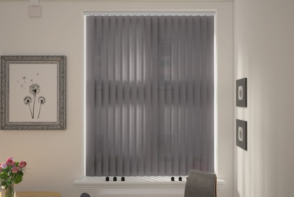 Màn dọc màu xám đậm