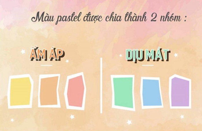 2 nhóm màu chỉnh của màu Pastel
